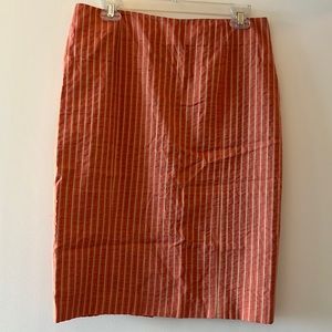 Tracy Reese striped cotton skirt VTG size 8